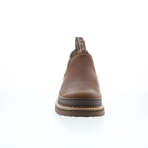 Georgia Boot Patriotic Romeo 3" Work Shoe Mens Brown Wide Work & Safety Shoes