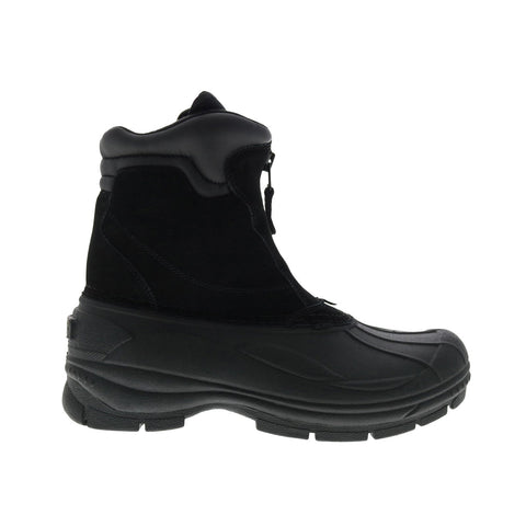 Khombu Paul-k Mens Black Synthetic Zipper Casual Dress Boots