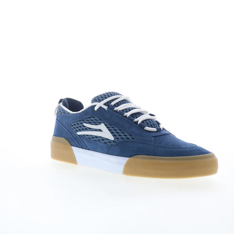 Lakai Payload Mens Blue Suede Lace Up Skate Inspired Sneakers Shoes