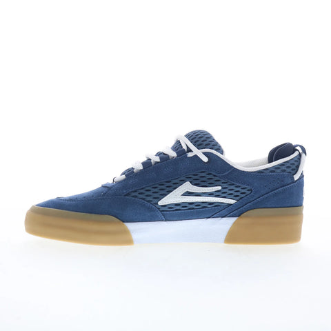 Lakai Payload Mens Blue Suede Lace Up Skate Inspired Sneakers Shoes