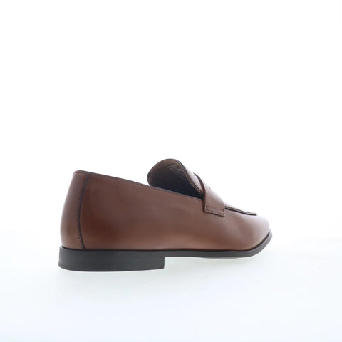 Steve Madden Payton Mens Brown Leather Loafers & Slip Ons Penny Shoes