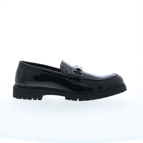 Steve Madden P-Bently Mens Black Synthetic Loafers & Slip Ons Penny Shoes