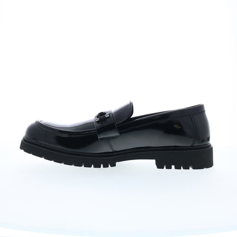 Steve Madden P-Bently Mens Black Synthetic Loafers & Slip Ons Penny Shoes