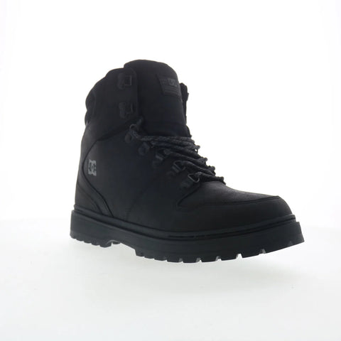 DC Peary TR ADYB700045-BB2 Mens Black Leather Skate Inspired Sneakers Shoes