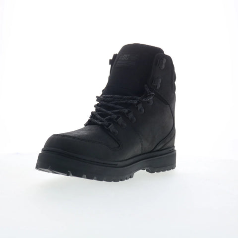DC Peary TR ADYB700045-BB2 Mens Black Leather Skate Inspired Sneakers Shoes