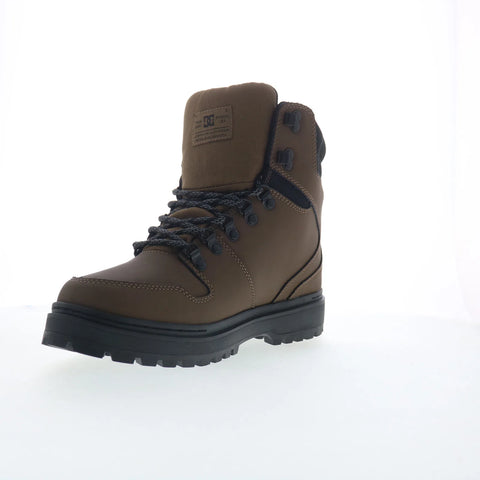 DC Peary TR ADYB700045-DCC Mens Brown Leather Skate Inspired Sneakers Shoes