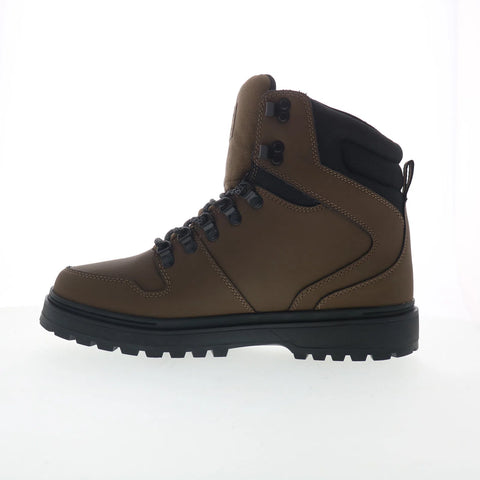DC Peary TR ADYB700045-DCC Mens Brown Leather Skate Inspired Sneakers Shoes