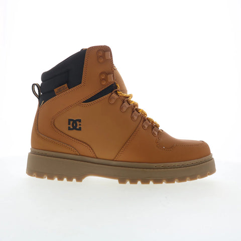 DC Peary TR ADYB700045-WEA Mens Brown Leather Skate Inspired Sneakers Shoes
