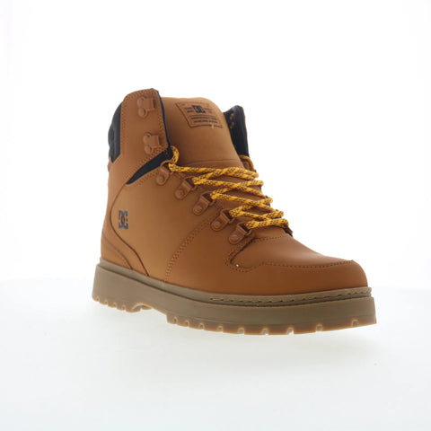 DC Peary TR ADYB700045-WEA Mens Brown Leather Skate Inspired Sneakers Shoes