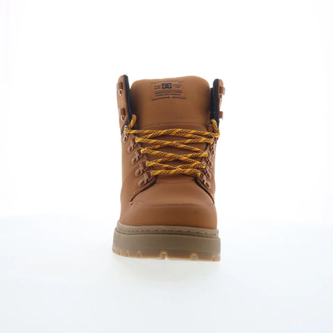 DC Peary TR ADYB700045-WEA Mens Brown Leather Skate Inspired Sneakers Shoes