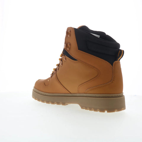 DC Peary TR ADYB700045-WEA Mens Brown Leather Skate Inspired Sneakers Shoes