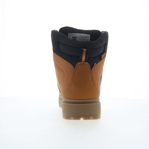 DC Peary TR ADYB700045-WEA Mens Brown Leather Skate Inspired Sneakers Shoes