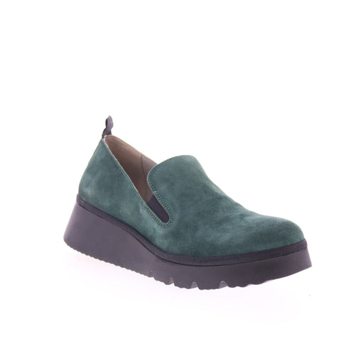 Fly London Pece PECE406FLY-002 Womens Green Casual Loafers & Slip Ons Shoes