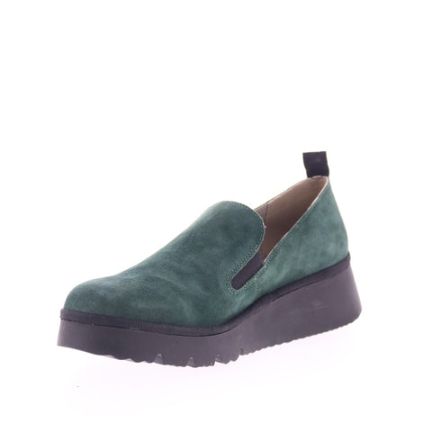 Fly London Pece PECE406FLY-002 Womens Green Casual Loafers & Slip Ons Shoes