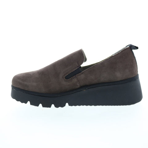 Fly London Pece PECE406FLY-003 Womens Brown Leather Loafer Flats Shoes