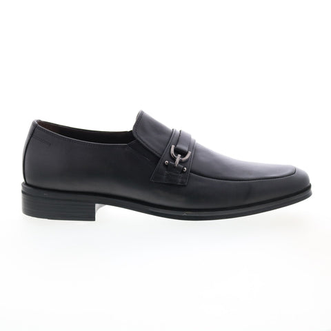 Bruno Magli Pedro PEDRO Mens Black Leather Loafers & Slip Ons Casual Shoes