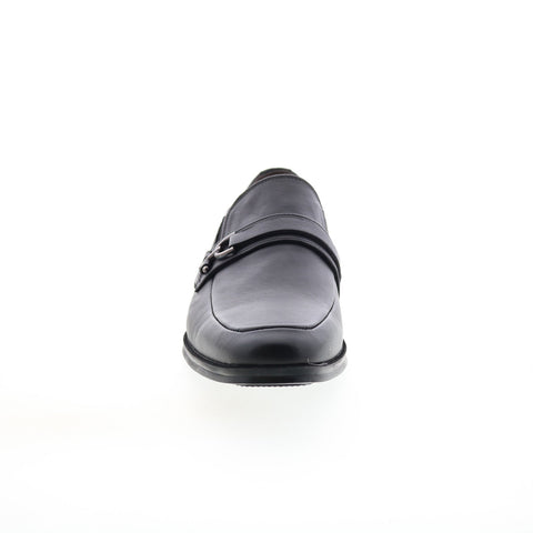 Bruno Magli Pedro PEDRO Mens Black Leather Loafers & Slip Ons Casual Shoes