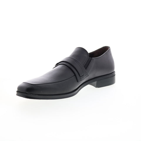 Bruno Magli Pedro PEDRO Mens Black Leather Loafers & Slip Ons Casual Shoes
