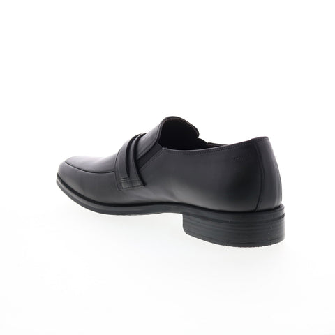 Bruno Magli Pedro PEDRO Mens Black Leather Loafers & Slip Ons Casual Shoes