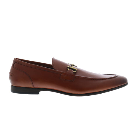 Steve Madden P-Elegnt Mens Brown Leather Loafers & Slip Ons Casual Shoes