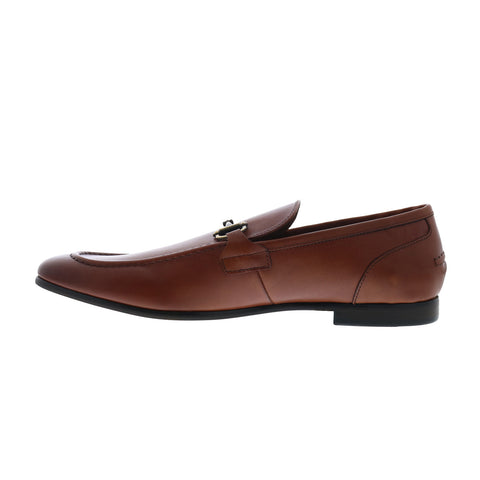 Steve Madden P-Elegnt Mens Brown Leather Loafers & Slip Ons Casual Shoes