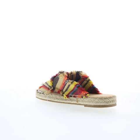 Minnetonka Pepper 518300 Womens Brown Synthetic Slip On Slides Sandals Shoes