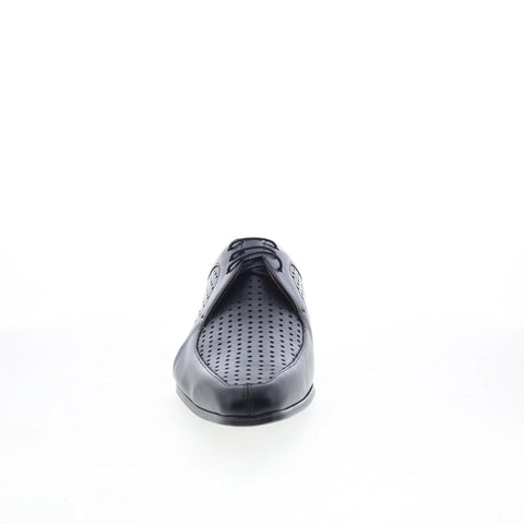 Mezlan Perforated Plain Toe 21528 Mens Black Oxfords & Lace Ups Casual Shoes