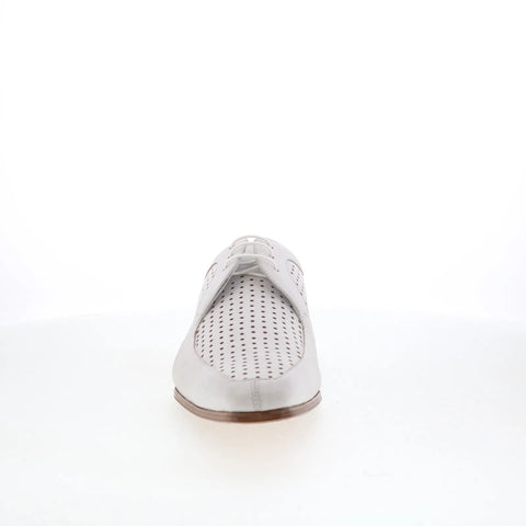 Mezlan Perforated Plain Toe Mens White Oxfords & Lace Ups Casual Shoes