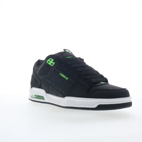 Osiris Peril 1308 2917 Mens Black Leather Skate Inspired Sneakers Shoes
