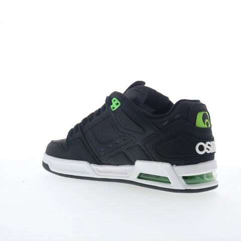 Osiris Peril 1308 2917 Mens Black Leather Skate Inspired Sneakers Shoes