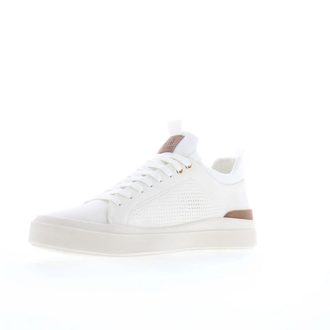 Steve Madden Perla Mens White Synthetic Lace Up Lifestyle Sneakers Shoes