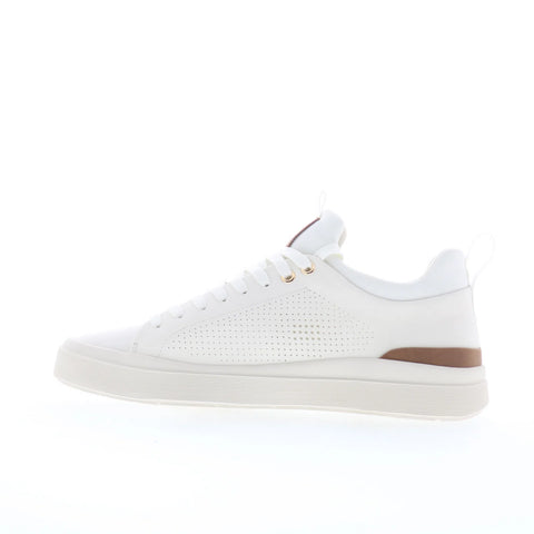 Steve Madden Perla Mens White Synthetic Lace Up Lifestyle Sneakers Shoes