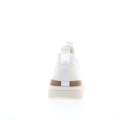 Steve Madden Perla Mens White Synthetic Lace Up Lifestyle Sneakers Shoes