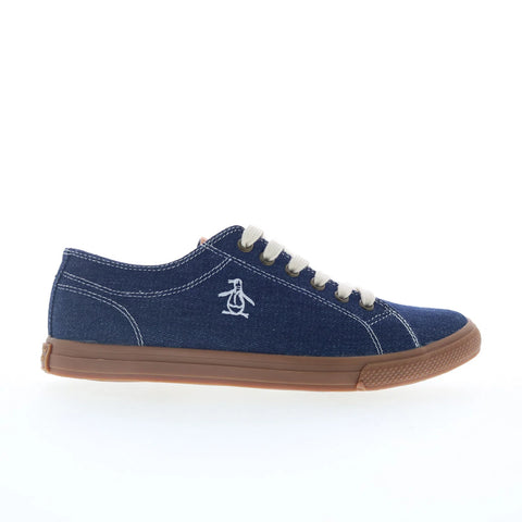 Original Penguin Petey Stripe Lace Up Mens Blue Lifestyle Sneakers Shoes