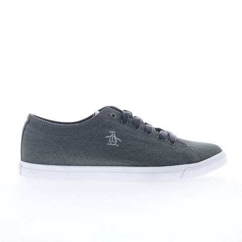 Original Penguin Petey Stripe Lace Up Mens Black Lifestyle Sneakers Shoes