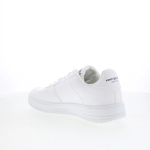 Phat Farm PFM427320 Mens White Synthetic Lace Up Lifestyle Sneakers Shoes