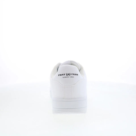 Phat Farm PFM427320 Mens White Synthetic Lace Up Lifestyle Sneakers Shoes