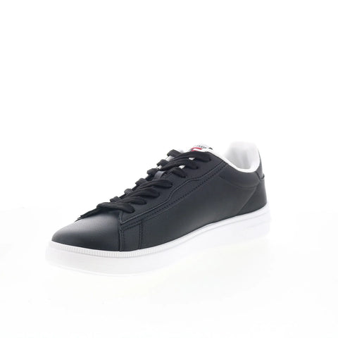 Phat Farm PFM526H10 Mens Black Leather Lace Up Lifestyle Sneakers Shoes