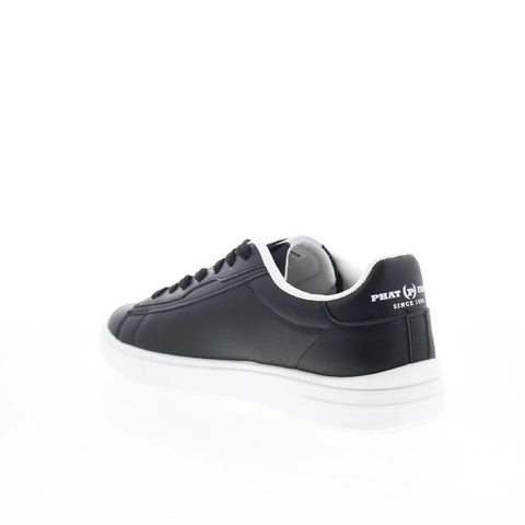 Phat Farm PFM526H10 Mens Black Leather Lace Up Lifestyle Sneakers Shoes