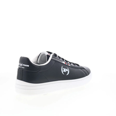 Phat Farm PFM526H10 Mens Black Leather Lace Up Lifestyle Sneakers Shoes