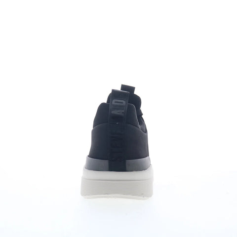 Steve Madden Phantm Mens Black Canvas Lace Up Lifestyle Sneakers Shoes