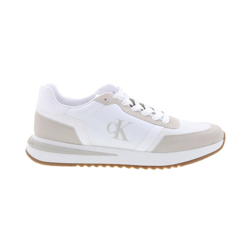 Calvin Klein Picio CMPICIO Mens White Mesh Lace Up Lifestyle Sneakers Shoes