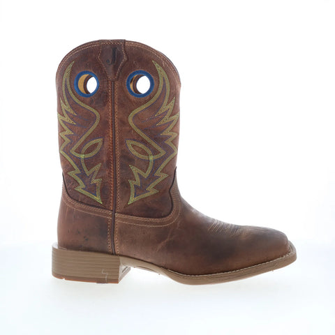 Justin Boots Pickett 11" Goat Leather Mens Brown Cowboy Western Boots