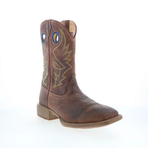 Justin Boots Pickett 11" Goat Leather Mens Brown Cowboy Western Boots