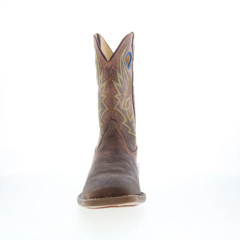 Justin Boots Pickett 11" Goat Leather Mens Brown Cowboy Western Boots
