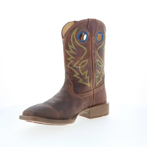 Justin Boots Pickett 11" Goat Leather Mens Brown Cowboy Western Boots