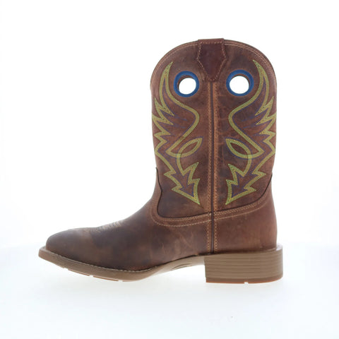 Justin Boots Pickett 11" Goat Leather Mens Brown Cowboy Western Boots