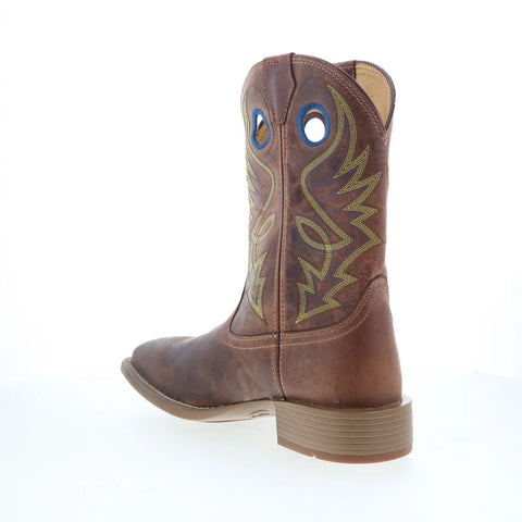 Justin Boots Pickett 11" Goat Leather Mens Brown Cowboy Western Boots