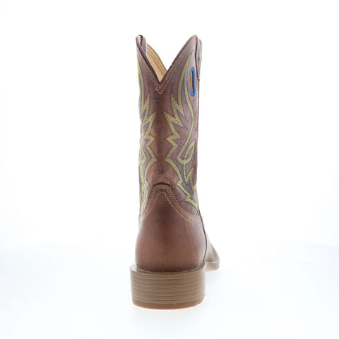 Justin Boots Pickett 11" Goat Leather Mens Brown Cowboy Western Boots