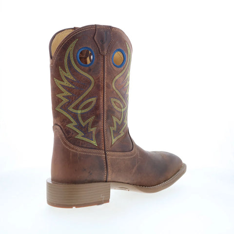 Justin Boots Pickett 11" Goat Leather Mens Brown Cowboy Western Boots